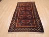 Baluch Brown Hand Knotted 34 X 62  Area Rug 100-110131 Thumb 1
