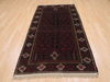 Baluch Brown Runner Hand Knotted 35 X 67  Area Rug 100-110134 Thumb 1