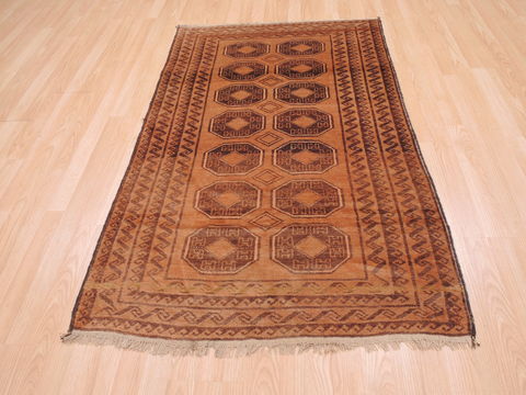 Baluch Beige Hand Knotted 33 X 55 Area Rug 100-110135 Image 1