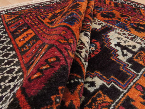 Baluch Orange Hand Knotted 33 X 66 Area Rug 100-110136 Image 8