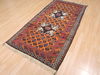 Baluch Orange Hand Knotted 33 X 66  Area Rug 100-110136 Thumb 6