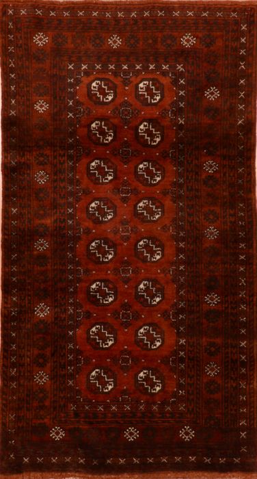 Baluch Brown Hand Knotted 35 X 62 Area Rug 100-110139 Image 0