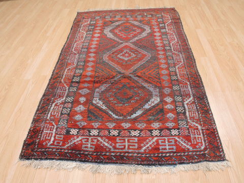 Baluch Red Hand Knotted 41 X 66 Area Rug 100-110141 Image 4