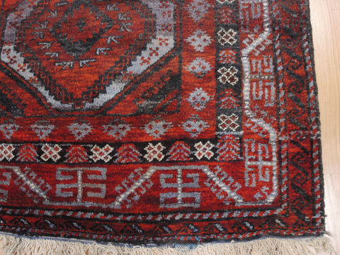 Baluch Red Hand Knotted 41 X 66 Area Rug 100-110141 Image 5