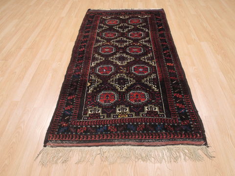 Baluch Brown Hand Knotted 31 X 511 Area Rug 100-110142 Image 1