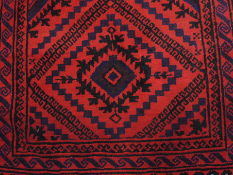 Baluch Red Runner Hand Knotted 43 X 129 Area Rug 100-110144 Image 6