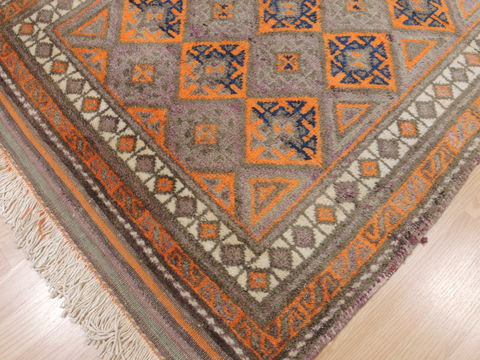 Baluch Blue Hand Knotted 32 X 47 Area Rug 100-110146 Image 7