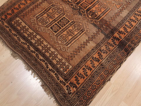 Baluch Brown Hand Knotted 45 X 72 Area Rug 100-110147 Image 5