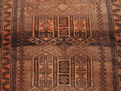 Baluch Brown Hand Knotted 45 X 72 Area Rug 100-110147 Image 6