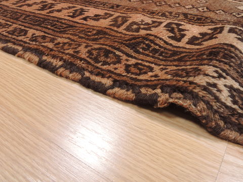 Baluch Brown Hand Knotted 45 X 72 Area Rug 100-110147 Image 9