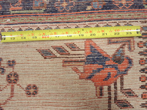 Afshar Beige Square Hand Knotted 39 X 43 Area Rug 100-110149 Image 10