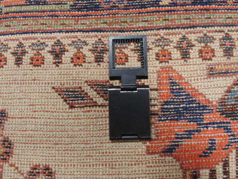 Afshar Beige Square Hand Knotted 39 X 43 Area Rug 100-110149 Image 11