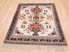 Baluch Beige Square Hand Knotted 39 X 43  Area Rug 100-110149 Thumb 1