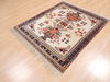Baluch Beige Square Hand Knotted 39 X 43  Area Rug 100-110149 Thumb 2
