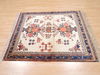 Afshar Beige Square Hand Knotted 39 X 43 Area Rug 100-110149 Thumb 4