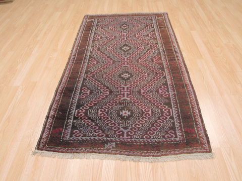 Baluch Brown Hand Knotted 33 X 60 Area Rug 100-110155 Image 4