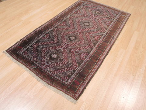 Baluch Brown Hand Knotted 33 X 60 Area Rug 100-110155 Image 5