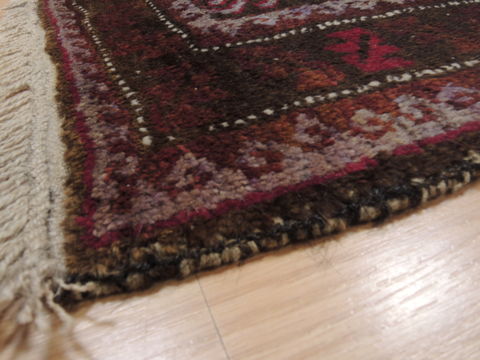 Baluch Brown Hand Knotted 33 X 60 Area Rug 100-110155 Image 6