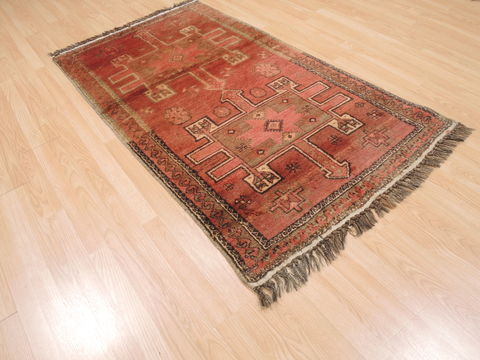 Baluch Orange Hand Knotted 36 X 61 Area Rug 100-110158 Image 3