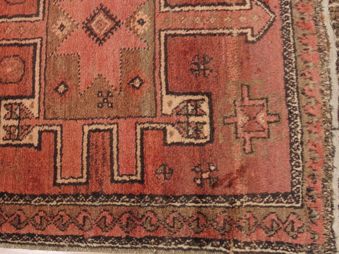 Baluch Orange Hand Knotted 36 X 61 Area Rug 100-110158 Image 4