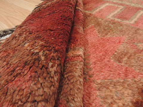 Baluch Orange Hand Knotted 36 X 61 Area Rug 100-110158 Image 8