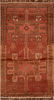 Baluch Orange Hand Knotted 36 X 61 Area Rug 100-110158 Thumb 0