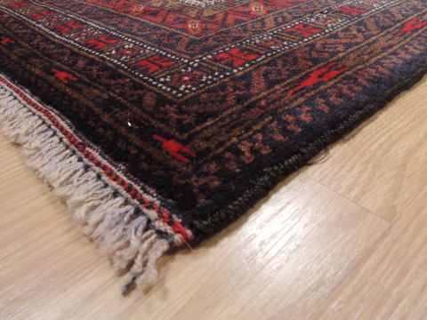 Baluch Blue Hand Knotted 310 X 610 Area Rug 100-110162 Image 2