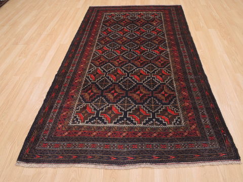 Baluch Blue Hand Knotted 310 X 610 Area Rug 100-110162 Image 6