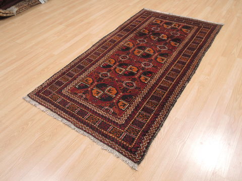Baluch Red Hand Knotted 33 X 60 Area Rug 100-110166 Image 10