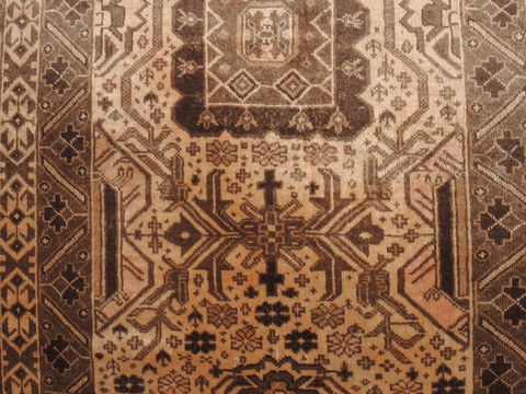 Baluch Beige Hand Knotted 35 X 58 Area Rug 100-110168 Image 5