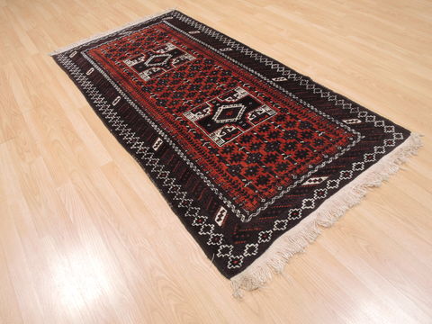 Baluch Red Hand Knotted 38 X 60 Area Rug 100-110169 Image 3