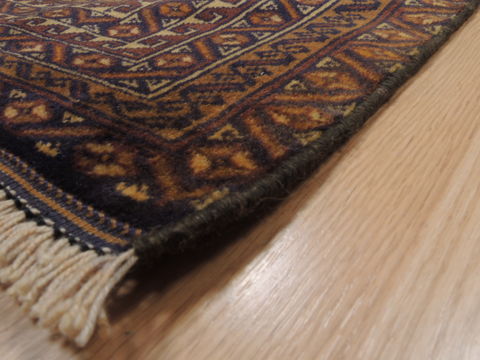 Baluch Brown Hand Knotted 36 X 63 Area Rug 100-110173 Image 10