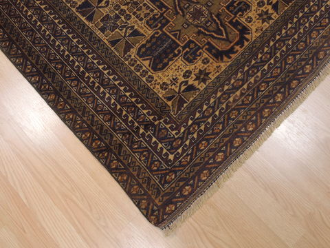 Baluch Brown Hand Knotted 36 X 63 Area Rug 100-110173 Image 4