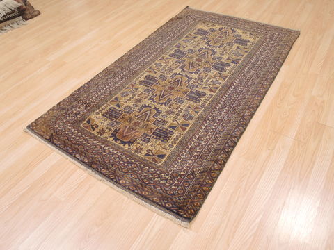 Baluch Brown Hand Knotted 36 X 63 Area Rug 100-110173 Image 7