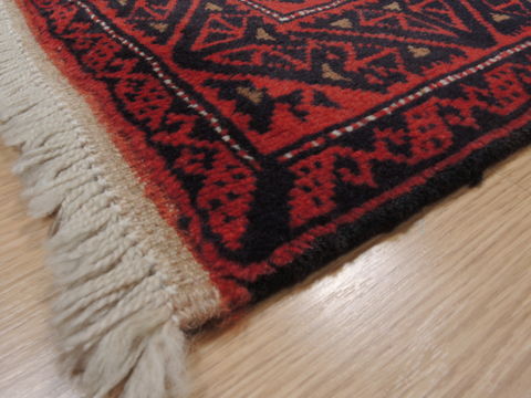 Baluch Red Hand Knotted 35 X 510 Area Rug 100-110175 Image 7