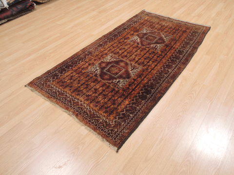 Baluch Brown Hand Knotted 32 X 60 Area Rug 100-110176 Image 2