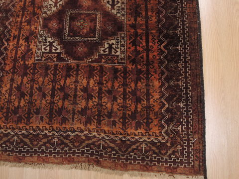 Baluch Brown Hand Knotted 32 X 60 Area Rug 100-110176 Image 5