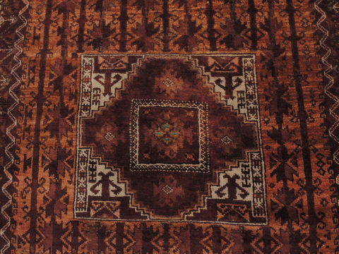 Baluch Brown Hand Knotted 32 X 60 Area Rug 100-110176 Image 6
