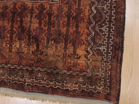 Baluch Brown Hand Knotted 32 X 60 Area Rug 100-110176 Image 8