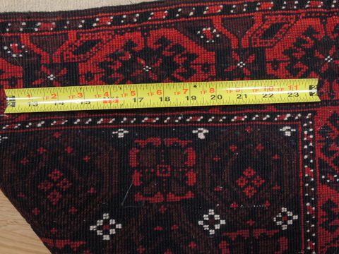Baluch Blue Hand Knotted 31 X 59 Area Rug 100-110177 Image 9