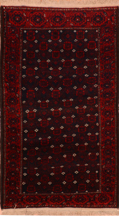 Baluch Blue Hand Knotted 31 X 59 Area Rug 100-110177 Image 0
