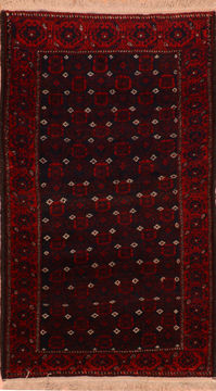 Baluch Blue Hand Knotted 3'1" X 5'9"  Area Rug 100-110177