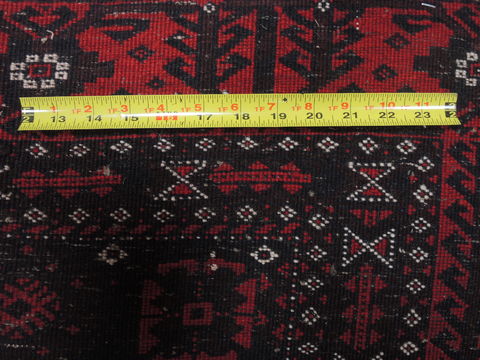 Baluch Red Hand Knotted 32 X 65 Area Rug 100-110178 Image 8