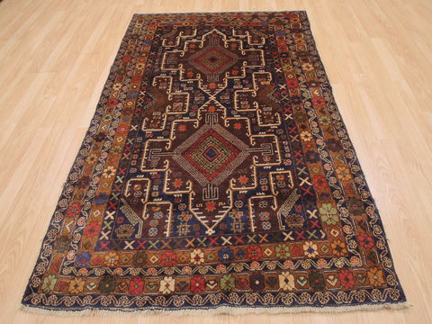 Baluch Brown Hand Knotted 310 X 68 Area Rug 100-110180 Image 1