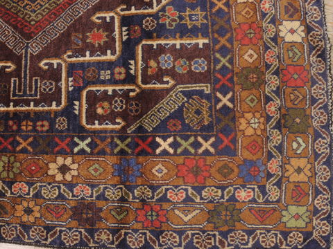 Baluch Brown Hand Knotted 310 X 68 Area Rug 100-110180 Image 4