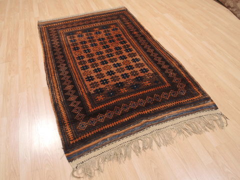 Baluch Brown Hand Knotted 39 X 57 Area Rug 100-110182 Image 4