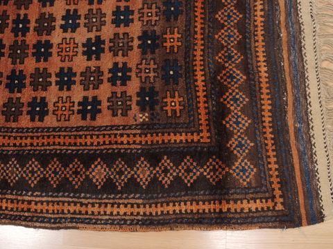 Baluch Brown Hand Knotted 39 X 57 Area Rug 100-110182 Image 6