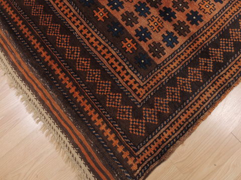 Baluch Brown Hand Knotted 39 X 57 Area Rug 100-110182 Image 8