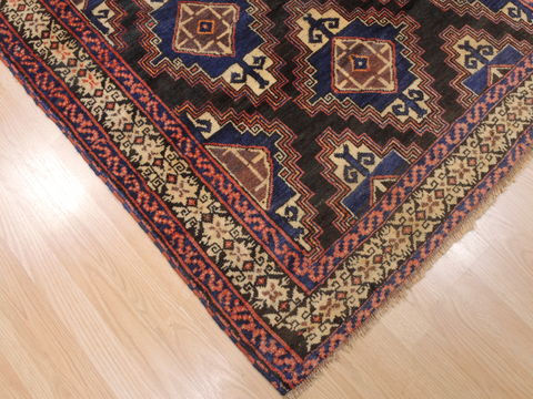 Baluch Brown Hand Knotted 311 X 62 Area Rug 100-110184 Image 4