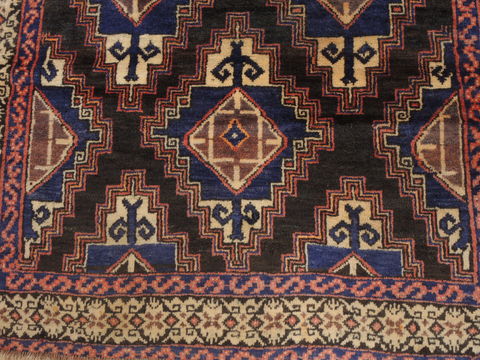 Baluch Brown Hand Knotted 311 X 62 Area Rug 100-110184 Image 5